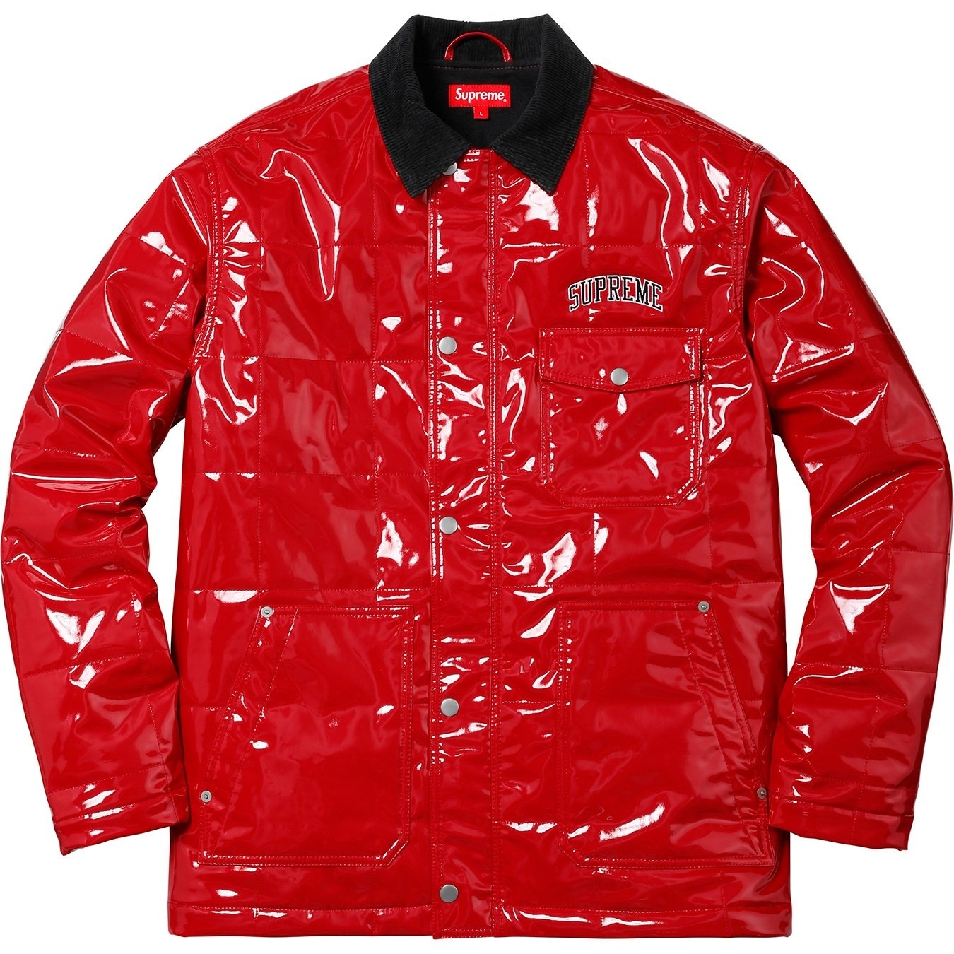 Quilted Patent Vinyl Work Jacket view 17
